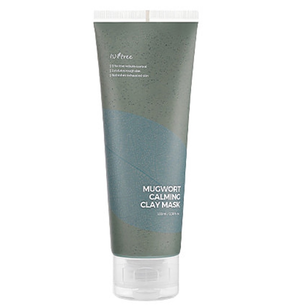 Isntree Mugwort Calming Clay Mask K Beauty clears sebum, pores, exfoliates skin